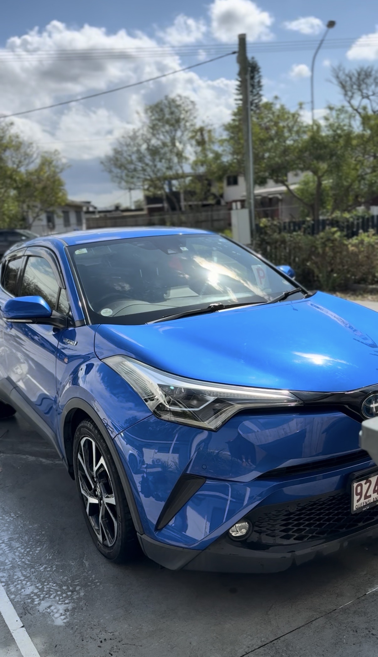 Blue CH-R exterior detail